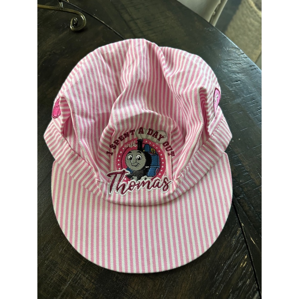 Thomas & Friends Pink Striped Engineer Hat Youth Cotton Day‎ Out With Thomas Cap